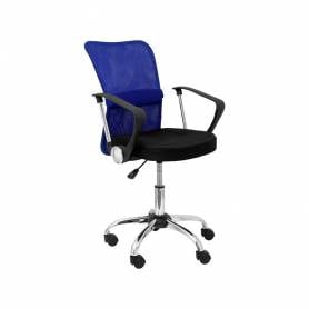 Silla infantil pyc giratoria brazos fijos asiento regulablealtura alto 870+100mm largo 540mm profundidad 530mm azul