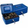 Caja caudales q-connect 8/ 200x160x90 mm azul con portamonedas - KF03319