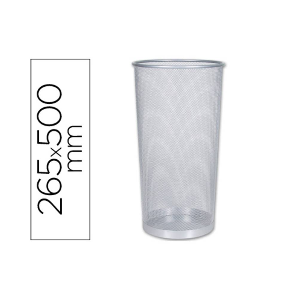 Paraguero metalico q-connect kf00828 rejilla plata 26,5 diametro x 50 cm