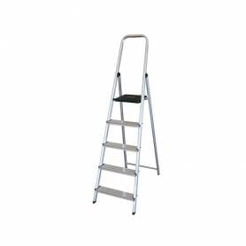 Escalera q-connect de aluminio 5 peldaños 1062x483x1675 mm peso maximo 150 kg en-131