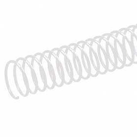 Espiral metalico q-connect blanco 64 5:1 12 mm 1mm caja de 200 unidades