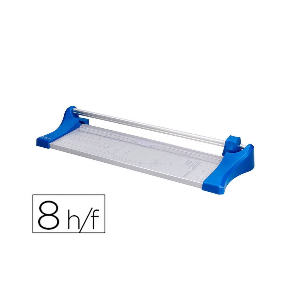 Cizalla q-connect metalica de rodillo de 44 cm con base de aluminio