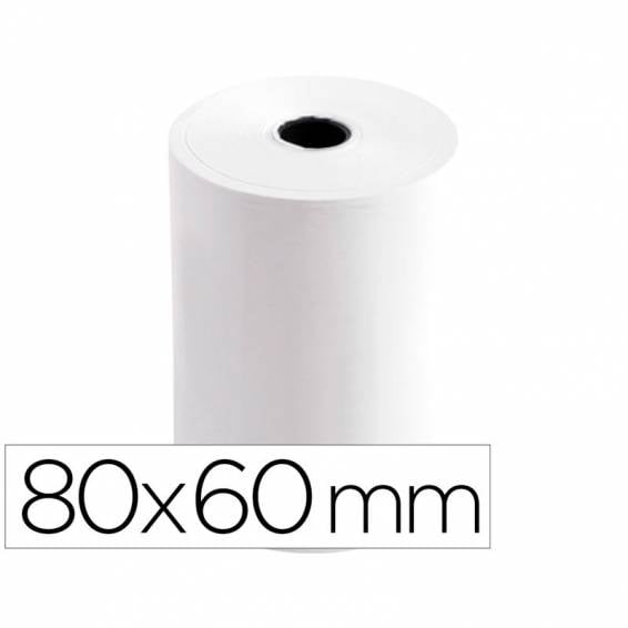 Rollo sumadora termico q-connect 80 mm ancho x 60 mm diametro sin bisfenol a