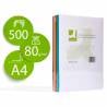 Papel color q-connect din a4 80 gr 5 colores surtidos intensos paquete de 500 hojas - KF02243