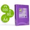 Papel color q-connect din a4 80gr lila intenso paquete de 500 hojas - KF16263