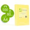 Papel color q-connect din a4 80gr amarillo paquete de 500 hojas - KF01096