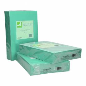 Papel color q-connect din a4 80 gr verde paquete de 500 hojas