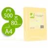 Papel color q-connect din a4 80gr champagne paquete de 500 hojas - KF01092