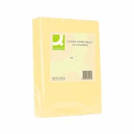 Papel color q-connect din a4 80gr champagne paquete de 500 hojas