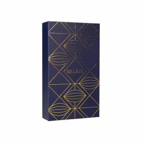 Pluma y estuche belius soiree color art deco azul marino y dorado tinta azul caja de diseño