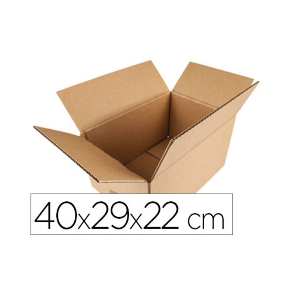 Caja para embalar q-connect americana 400x290x220 mm espesor carton 5 mm