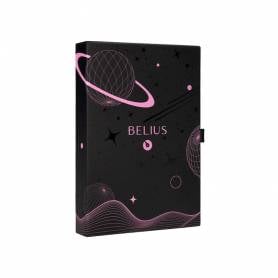 Roller y funda de similpiel belius space b color minimalista rosa tinta azul caja de diseño