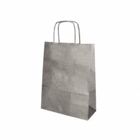 Bolsa kraft q-connect plata asa retorcida 240x100x310 mm