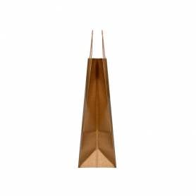 Bolsa kraft q-connect natural asa retorcida 270x120x360 mm