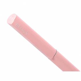 Boligrafo belius rocket b aluminio color minimalista rosa tinta azul caja cilindrica