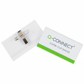 Identificador q-connect con pinza e imperdible kf17458 54x90 mm