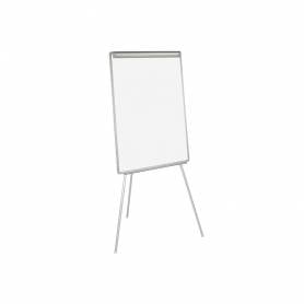 Pizarra blanca q-connect con tripode 70x100 cm para convenciones superficie laminada escritura directa