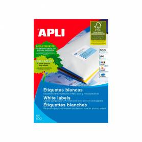 Etiqueta adhesiva apli 1277 tamaño 105x42.4 mm -fotocopiadora -laser e inkjet-caja con 1400 etiquetas