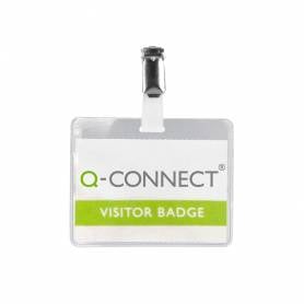 Identificador con pinza q-connect kf01560 60x90 mm con apertura superior