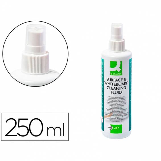 Limpiador de pizarra blanca q-connect bote pulverizador de 250 ml