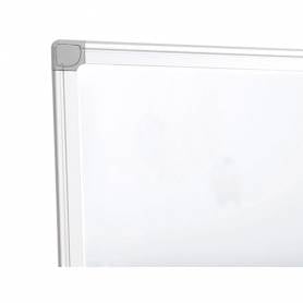 Pizarra blanca q-connect melamina marco de aluminio 60x45 cm