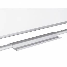 Pizarra blanca q-connect doble cara melamina marco de aluminio 120x90 cm giratoria