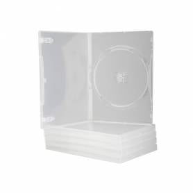 Caja dvd q-connect transparente pack de 5 unidades