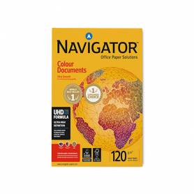 Papel fotocopiadora navigator din a4 120 gramos paquete de 250 hojas