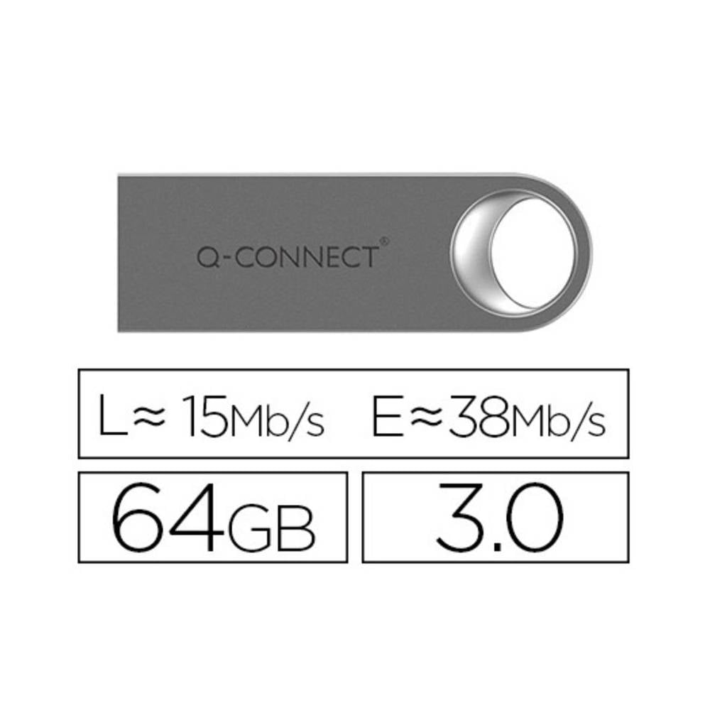 Memoria usb q-connect flash premium 64 gb 3.0