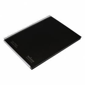 Cuaderno espiral navigator a4 tapa dura 80h 80gr cuadro 4mm con margen negro