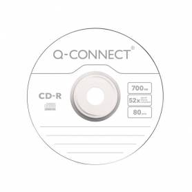 Cd-r q-connect capacidad 700mb duracion 80min velocidad 52x bote de 50 unidades