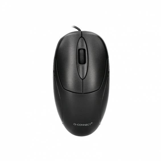 Raton q-connect optico 800 dpi usb 1,5 ghz negro