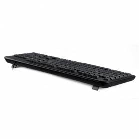 Teclado q-connect negro con cable 1,5 m compatible windows