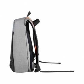 Mochila para portatil q-connect 18/ negra / gris poliester impermeable 460x170x310 mm