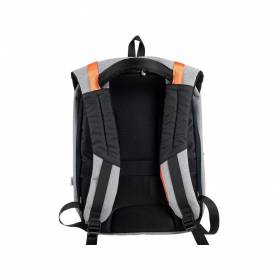 Mochila para portatil q-connect 18/ negra / gris poliester impermeable 460x170x310 mm