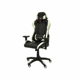 Silla pyc gaming chair giratoria similpiel regulable en altura negra 1200+80x670x670 mm