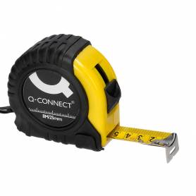 Flexometro q-connect con freno material antichoque 25 mm de ancho longitud 8 mt