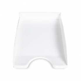 Bandeja sobremesa plastico q-connect blanco opaco 240x70x340 mm