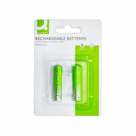 Pila q-connect alcalina aaa recargable blister de 2 unidades