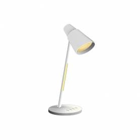 Lampara de oficina q-connect sobremesa abs tactil 6w 32 led 330lm color blanco