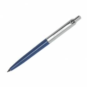 Boligrafo q-connect premium metalico retractil con clip color azul punta 1 mm