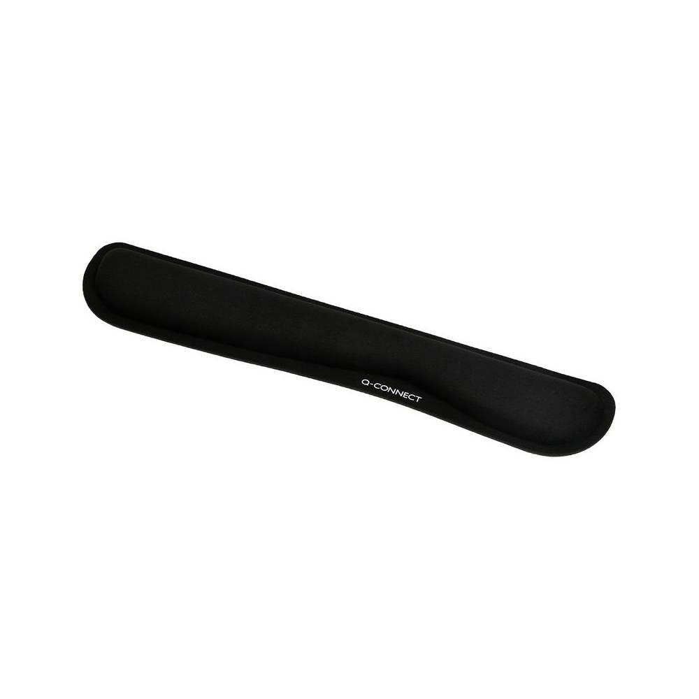 Reposamuñecas q-connect memory foam para teclado color negro 460x85x25 mm