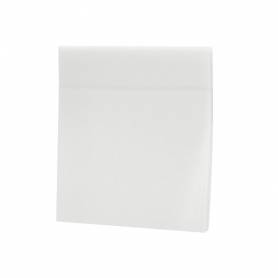 Bloc de notas adhesivas quita y pon q-connect 76x76 mm removible plastico translucido blanco 50 hojas