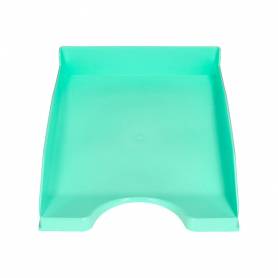 Bandeja sobremesa plastico q-connect verde menta opaco 240x70x340mm