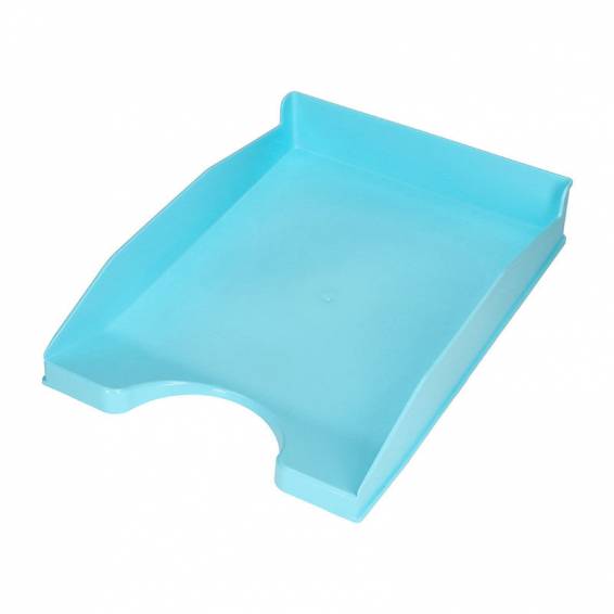 Bandeja sobremesa plastico q-connect celeste opaco 240x70x340mm