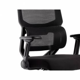 Silla q-connect oficina lucca malla base metalica alt max 1090 anc 700 prof 650 ruedas premium color negro