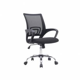 Silla q-connect oficina siena malla base metalica alt max 1000 anc 560 prof 570 ruedas premium color negro