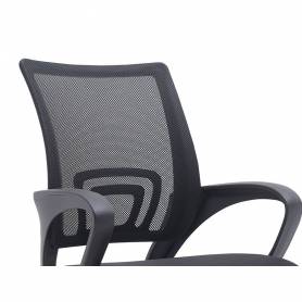 Silla q-connect oficina siena malla base metalica alt max 1000 anc 560 prof 570 ruedas premium color negro