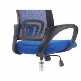 Silla q-connect oficina siena malla base metalica alt max 1000 anc 560 prof 570 ruedas premium color negro azul