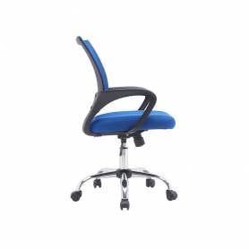 Silla q-connect oficina siena malla base metalica alt max 1000 anc 560 prof 570 ruedas premium color negro azul